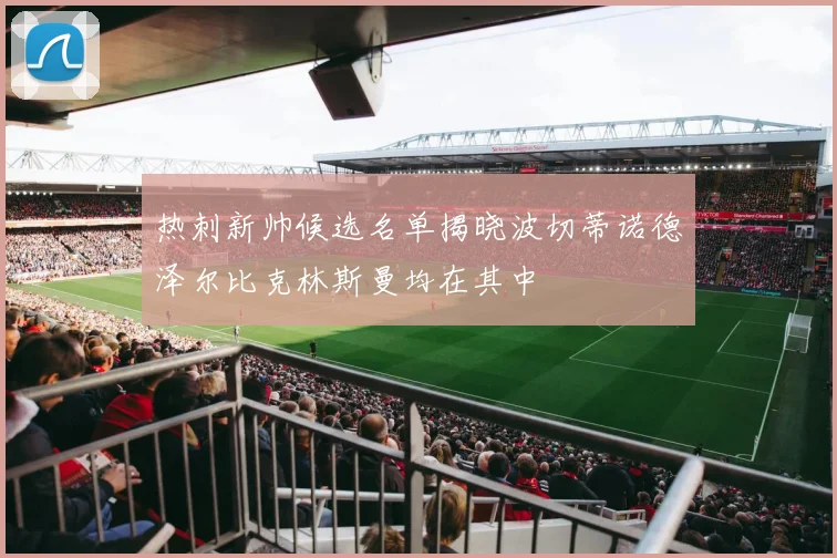 热刺新帅候选名单揭晓波切蒂诺德泽尔比克林斯曼均在其中